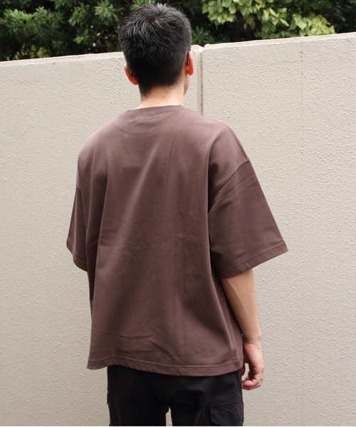 GYMPHLEX(ジムフレックス)の「GYMPHLEX/ジムフレックス クルーネックショートスリーブTEE CREW NECK SHORTSLEEVE TEE GY-C0441 DDH(Tシャツ/カットソー・メンズ・ベージュ/チャコールグレー/ブラウン・M/L)」の7枚目の写真