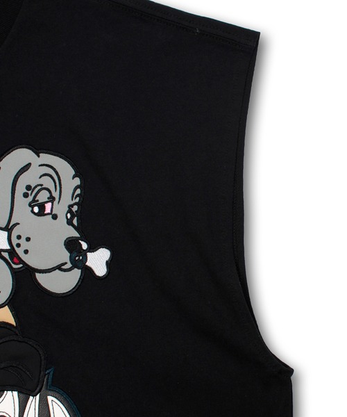 GALFY(ガルフィー)の「【GALFY/ガルフィー】袖を忘れしTシャツ(Tシャツ/カットソー・メンズ・スミクロ/ホワイト/ブラック・L/XL)」の12枚目の写真