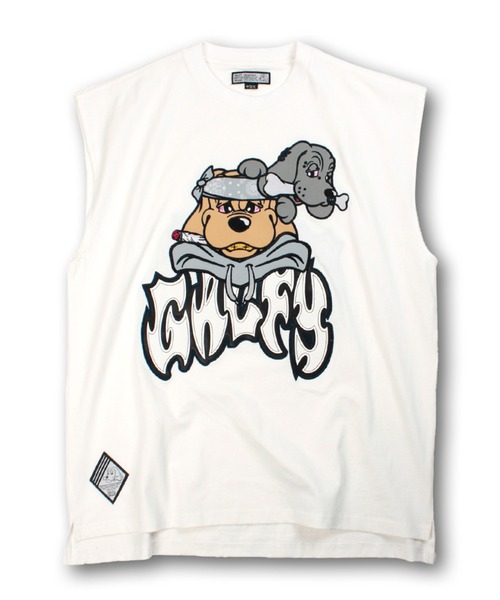 GALFY(ガルフィー)の「【GALFY/ガルフィー】袖を忘れしTシャツ(Tシャツ/カットソー・メンズ・スミクロ/ホワイト/ブラック・L/XL)」の5枚目の写真