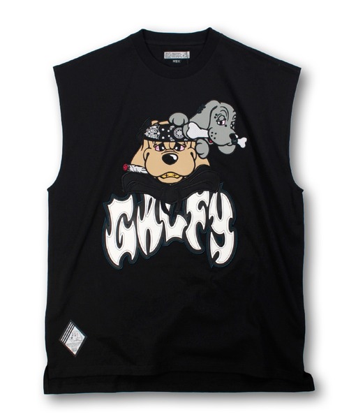 GALFY(ガルフィー)の「【GALFY/ガルフィー】袖を忘れしTシャツ(Tシャツ/カットソー・メンズ・スミクロ/ホワイト/ブラック・L/XL)」の7枚目の写真