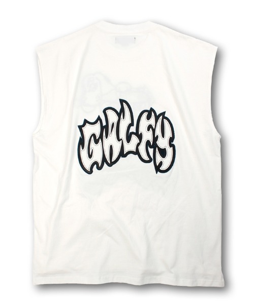 GALFY(ガルフィー)の「【GALFY/ガルフィー】袖を忘れしTシャツ(Tシャツ/カットソー・メンズ・スミクロ/ホワイト/ブラック・L/XL)」の6枚目の写真