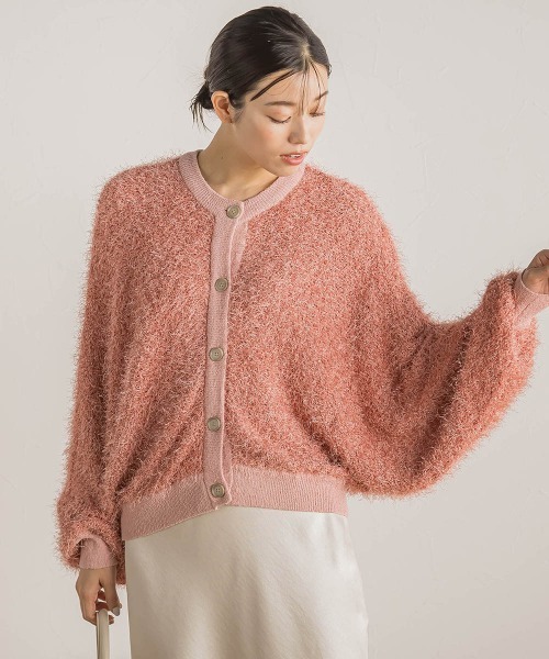 Droite lautreamont(ドロワットロートレアモン)の「【WEB限定】2WAYドルマンフリンジカーデ≪手洗い可能≫(カーディガン/ボレロ・レディース・ライトグレー/ピンク/オフホワイト・M)」の14枚目の写真