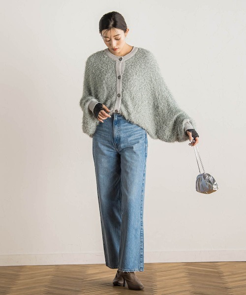 Droite lautreamont(ドロワットロートレアモン)の「【WEB限定】2WAYドルマンフリンジカーデ≪手洗い可能≫(カーディガン/ボレロ・レディース・ライトグレー/ピンク/オフホワイト・M)」の10枚目の写真