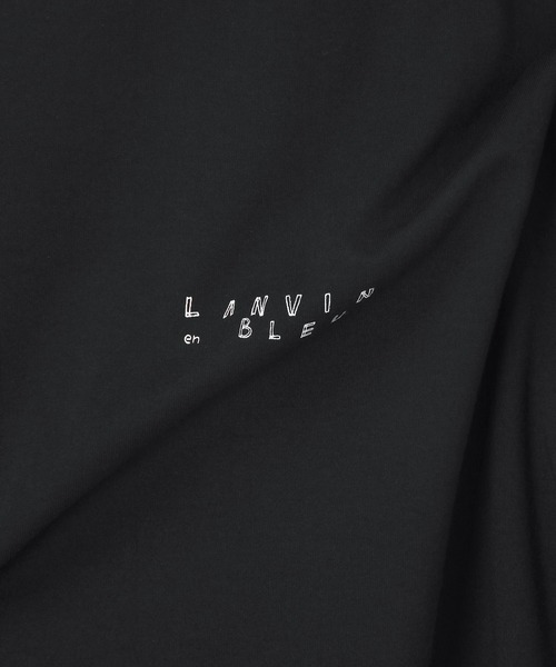 LANVIN en Bleu（ランバンオンブルー）の「2層構造 COOLMAX(クールマックス) ルーズフィット シンプルTシャツ（Tシャツ/カットソー・メンズ・ホワイト/ブラック/グレイッシュベージュ・50/48/46/52）」の19枚目の写真