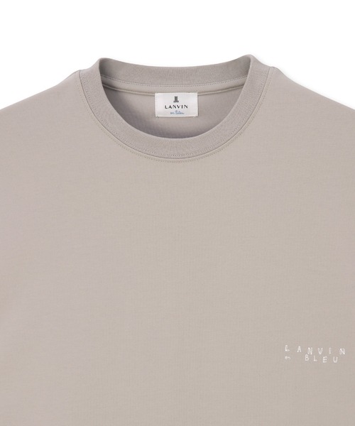 LANVIN en Bleu（ランバンオンブルー）の「2層構造 COOLMAX(クールマックス) ルーズフィット シンプルTシャツ（Tシャツ/カットソー・メンズ・ホワイト/ブラック/グレイッシュベージュ・50/48/46/52）」の16枚目の写真