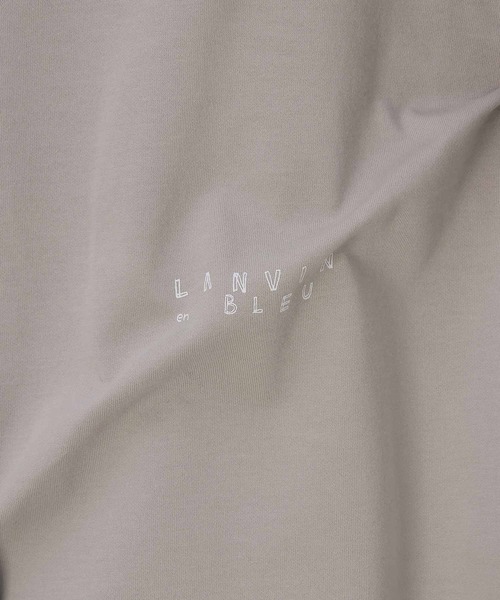 LANVIN en Bleu（ランバンオンブルー）の「2層構造 COOLMAX(クールマックス) ルーズフィット シンプルTシャツ（Tシャツ/カットソー・メンズ・ホワイト/ブラック/グレイッシュベージュ・50/48/46/52）」の20枚目の写真