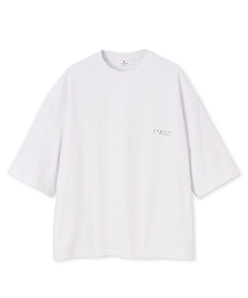 LANVIN en Bleu（ランバンオンブルー）の「2層構造 COOLMAX(クールマックス) ルーズフィット シンプルTシャツ（Tシャツ/カットソー・メンズ・ホワイト/ブラック/グレイッシュベージュ・50/48/46/52）」の12枚目の写真