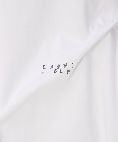 LANVIN en Bleu（ランバンオンブルー）の「2層構造 COOLMAX(クールマックス) ルーズフィット シンプルTシャツ（Tシャツ/カットソー・メンズ・ホワイト/ブラック/グレイッシュベージュ・50/48/46/52）」の18枚目の写真