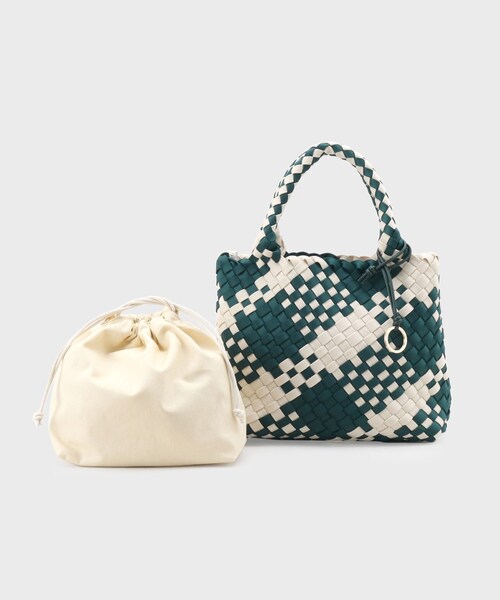 UNTITLED トートバッグ メタリックメッシュトート レディース