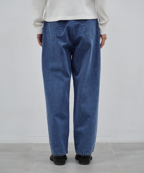 CONZ（コンズ）の「WIDE DENIM PT　USED（デニムパンツ・メンズ・インディゴブルー・M/S）」の6枚目の写真
