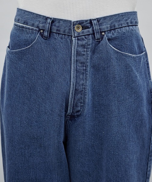 CONZ（コンズ）の「WIDE DENIM PT　USED（デニムパンツ・メンズ・インディゴブルー・M/S）」の7枚目の写真