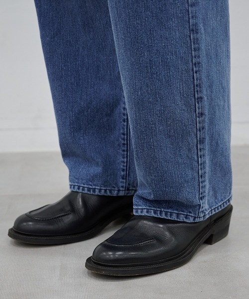 CONZ（コンズ）の「WIDE DENIM PT　USED（デニムパンツ・メンズ・インディゴブルー・M/S）」の4枚目の写真