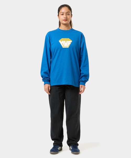 HUF（ハフ）の「BIG BLOCK LS TEE（Tシャツ/カットソー・メンズ・ブラック/ブルー/ホワイト・X-SMALL/SMALL/MEDIUM/LARGE/X-LARGE/XX-LARGE）」の15枚目の写真