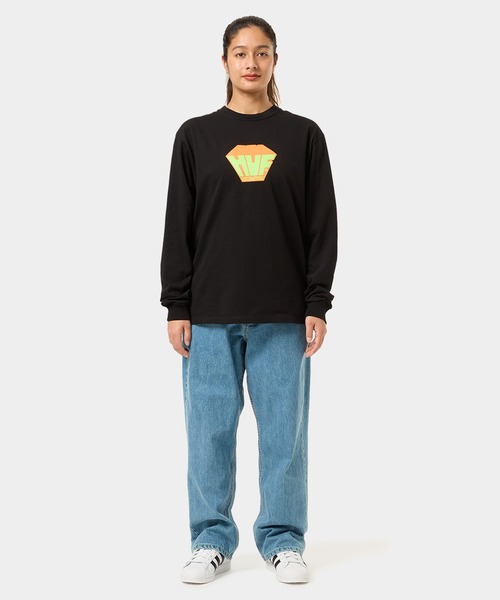 HUF（ハフ）の「BIG BLOCK LS TEE（Tシャツ/カットソー・メンズ・ブラック/ブルー/ホワイト・X-SMALL/SMALL/MEDIUM/LARGE/X-LARGE/XX-LARGE）」の13枚目の写真