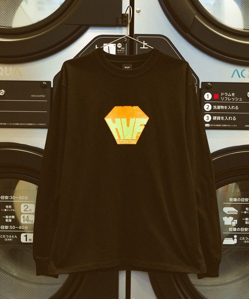 HUF（ハフ）の「BIG BLOCK LS TEE（Tシャツ/カットソー・メンズ・ブラック/ブルー/ホワイト・X-SMALL/SMALL/MEDIUM/LARGE/X-LARGE/XX-LARGE）」の16枚目の写真