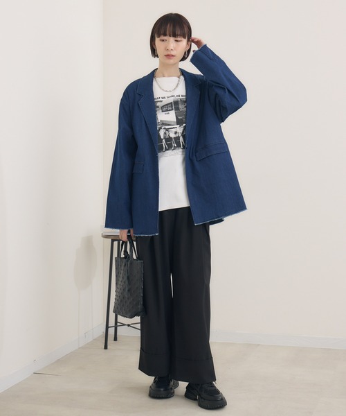 Paradise Picnic（パラダイスピクニック）の「TRANOI. カラータックワイドパンツ（その他パンツ・レディース・ベージュ/ミント/ブラック/ブラウン/ブルー/グリーン/ピンク・FREE）」の18枚目の写真