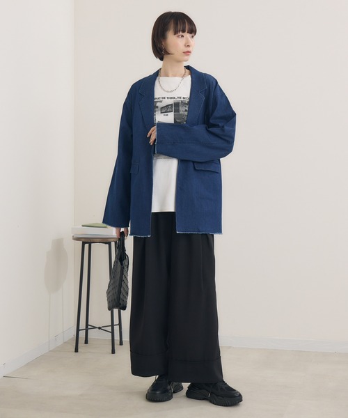 Paradise Picnic（パラダイスピクニック）の「TRANOI. カラータックワイドパンツ（その他パンツ・レディース・ベージュ/ミント/ブラック/ブラウン/ブルー/グリーン/ピンク・FREE）」の20枚目の写真