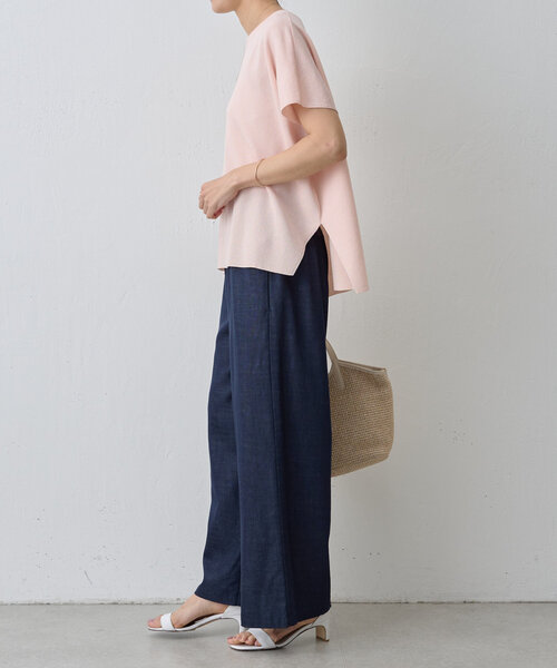 BEARDSLEY（ビアズリー）の「フレンチサラットプルオーバー（ニット/セーター・レディース・ピンク/ブラック系その他4/ホワイト/サンドベージュ・FREE）」の15枚目の写真