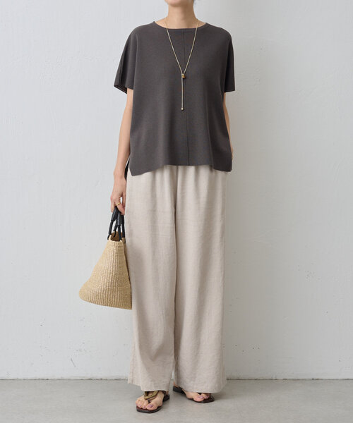 BEARDSLEY（ビアズリー）の「フレンチサラットプルオーバー（ニット/セーター・レディース・ピンク/ブラック系その他4/ホワイト/サンドベージュ・FREE）」の21枚目の写真