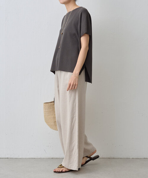 BEARDSLEY（ビアズリー）の「フレンチサラットプルオーバー（ニット/セーター・レディース・ピンク/ブラック系その他4/ホワイト/サンドベージュ・FREE）」の22枚目の写真