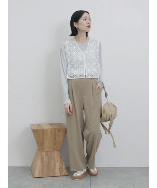 Samansa Mos2 blue（サマンサモスモスブルー）の「ジャーマントレーナー厚底スニーカー（ドレスシューズ・レディース・ブラック/オフホワイト・M/L）」の10枚目の写真