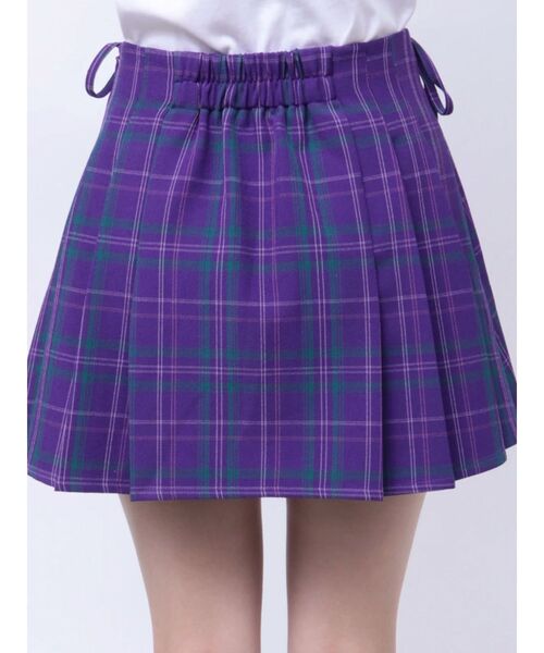 jouetie（ジュエティ）の「【FRUITSZIPPER仲川瑠夏】リボンプリーツスカート（スカート・レディース・パープル・MEDIUM）」の8枚目の写真