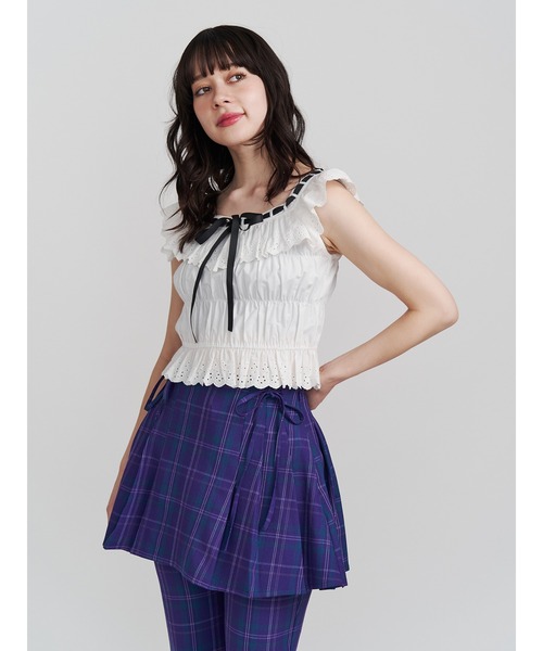 jouetie（ジュエティ）の「【FRUITSZIPPER仲川瑠夏】リボンプリーツ