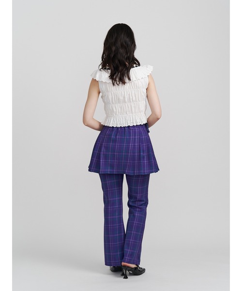 jouetie（ジュエティ）の「【FRUITSZIPPER仲川瑠夏】リボンプリーツスカート（スカート・レディース・パープル・MEDIUM）」の17枚目の写真