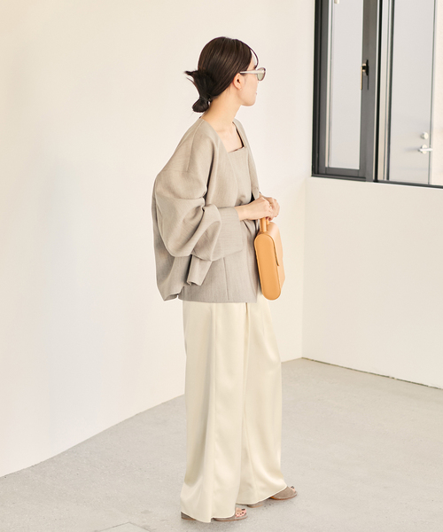 プラージュ Plage linen nuance ボレロ （ベージュ