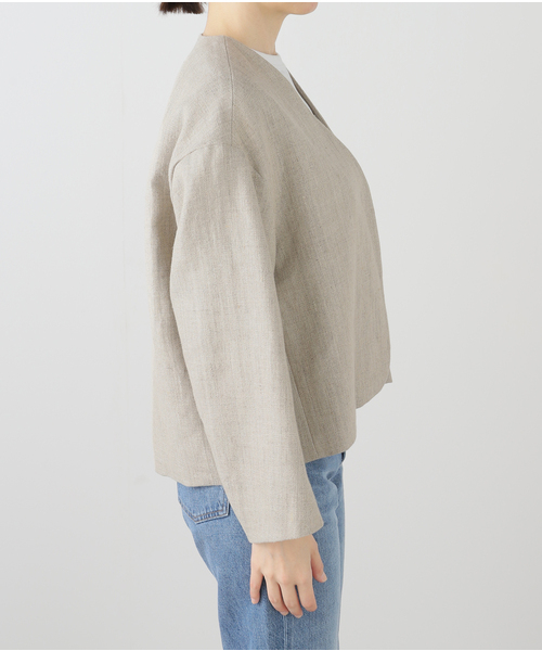 プラージュ Plage linen nuance ボレロ （ベージュ