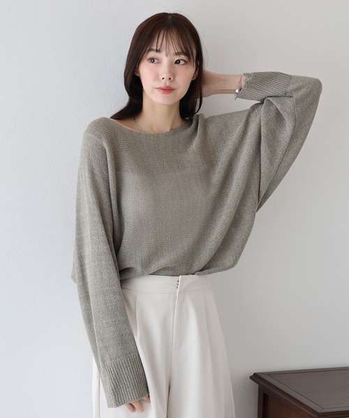 【mame】古伊万里ニット size.2 ブルー 18SS】mame kurogouchi 【ジャガード ニット トップス】 マメ
