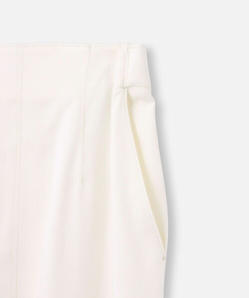 allureville（アルアバイル）の「デニムライクスリットスカート（デニムスカート・レディース・ライトブルー/オフホワイト/インディゴブルー・2/1）」の9枚目の写真