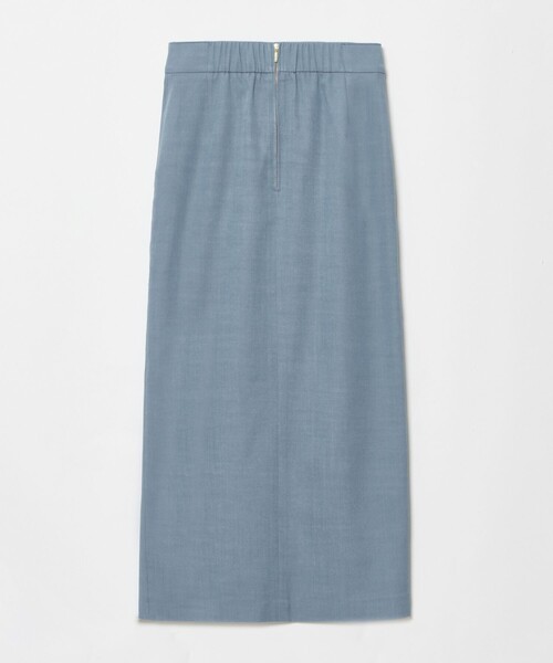 allureville（アルアバイル）の「デニムライクスリットスカート（デニムスカート・レディース・ライトブルー/オフホワイト/インディゴブルー・2/1）」の14枚目の写真