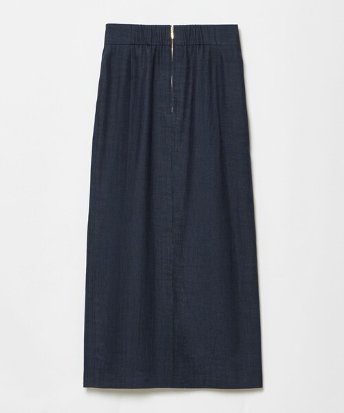 allureville（アルアバイル）の「デニムライクスリットスカート（デニムスカート・レディース・ライトブルー/オフホワイト/インディゴブルー・2/1）」の17枚目の写真