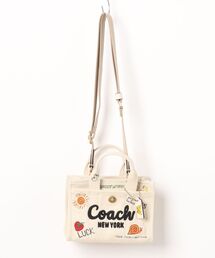 【Coach】スケッチプリントが素敵♪ カーゴトートバッグ 26 COACH】上質 カーゴ トート バッグ 20・26 スケッチ プリント