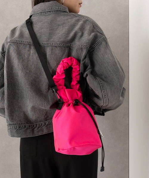 Drifter(ドリフター)の「【Drifter】GATHER HANDLE POUCH DFV1209(ハンドバッグ・レディース・ブラック/ブルー/グリーン/ピンク・FREE)」の21枚目の写真