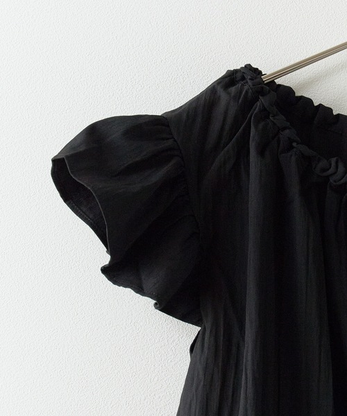 ROOPTOKYO（ループトウキョウ）の「Ribbon sleeveless blouse / リボンノースリーブブラウス（シャツ/ブラウス・レディース・イエロー/ホワイト/ブラック/サックスブルー・FREE）」の6枚目の写真