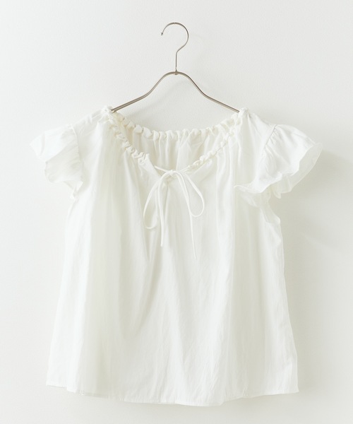 ROOPTOKYO（ループトウキョウ）の「Ribbon sleeveless blouse / リボンノースリーブブラウス（シャツ/ブラウス・レディース・イエロー/ホワイト/ブラック/サックスブルー・FREE）」の13枚目の写真