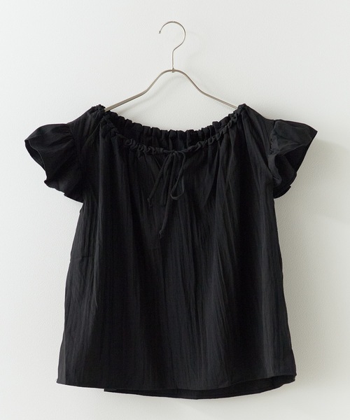 ROOPTOKYO（ループトウキョウ）の「Ribbon sleeveless blouse / リボンノースリーブブラウス（シャツ/ブラウス・レディース・イエロー/ホワイト/ブラック/サックスブルー・FREE）」の12枚目の写真