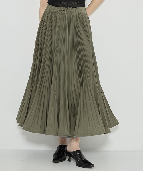 最新 TELMA/テルマ】Flared Pleated Skirt/プリーツスカート スカート