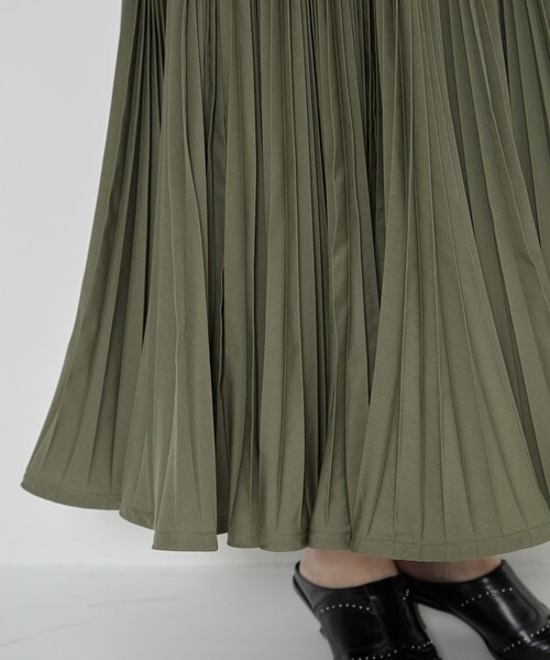 TELMA/テルマ】Flared Pleated Skirt/プリーツスカート