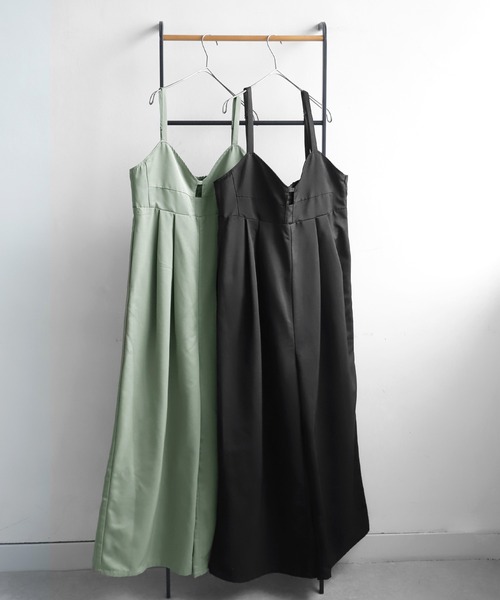 antiqua（アンティカ）の「ツイルサロペット（サロペット/オーバーオール・レディース・カーキ/ブラック・ONESIZE）」の21枚目の写真