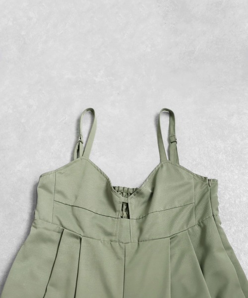 antiqua（アンティカ）の「ツイルサロペット（サロペット/オーバーオール・レディース・カーキ/ブラック・ONESIZE）」の18枚目の写真