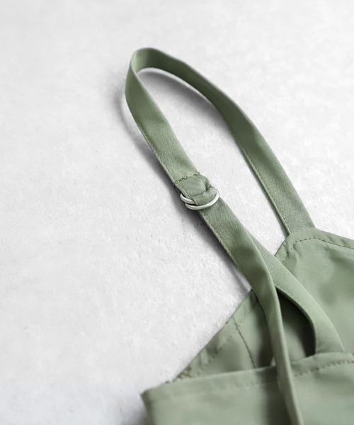 antiqua（アンティカ）の「ツイルサロペット（サロペット/オーバーオール・レディース・カーキ/ブラック・ONESIZE）」の15枚目の写真