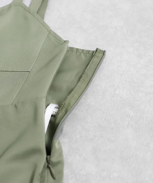 antiqua（アンティカ）の「ツイルサロペット（サロペット/オーバーオール・レディース・カーキ/ブラック・ONESIZE）」の13枚目の写真