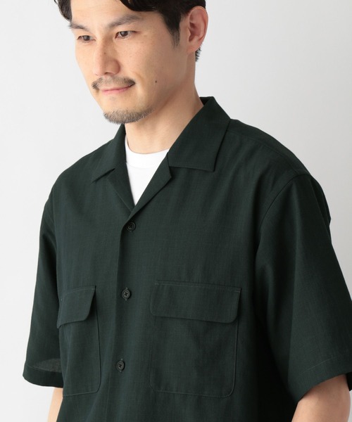 GLOBAL WORK(グローバルワーク)の「爽快DRYタッチシャツ/一部店舗限定/324960(シャツ/ブラウス・メンズ・アイボリー/グリーン/ネイビー/チャコールグレー・SMALL/MEDIUM/LARGE/X-LARGE)」の22枚目の写真