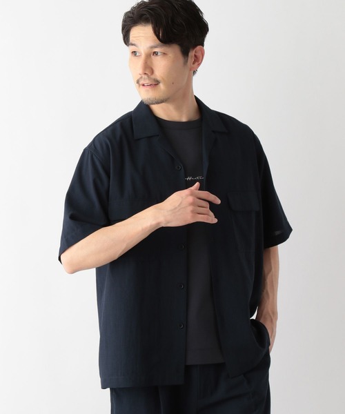 GLOBAL WORK(グローバルワーク)の「爽快DRYタッチシャツ/一部店舗限定/324960(シャツ/ブラウス・メンズ・アイボリー/グリーン/ネイビー/チャコールグレー・SMALL/MEDIUM/LARGE/X-LARGE)」の18枚目の写真