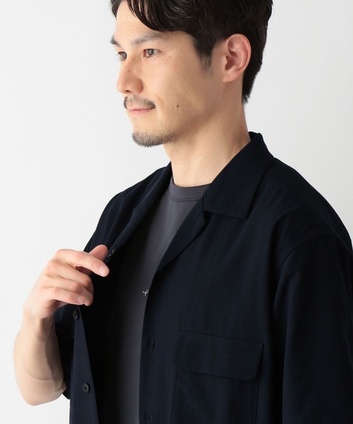 GLOBAL WORK(グローバルワーク)の「爽快DRYタッチシャツ/一部店舗限定/324960(シャツ/ブラウス・メンズ・アイボリー/グリーン/ネイビー/チャコールグレー・SMALL/MEDIUM/LARGE/X-LARGE)」の17枚目の写真