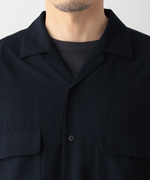 GLOBAL WORK(グローバルワーク)の「爽快DRYタッチシャツ/一部店舗限定/324960(シャツ/ブラウス・メンズ・アイボリー/グリーン/ネイビー/チャコールグレー・SMALL/MEDIUM/LARGE/X-LARGE)」の13枚目の写真