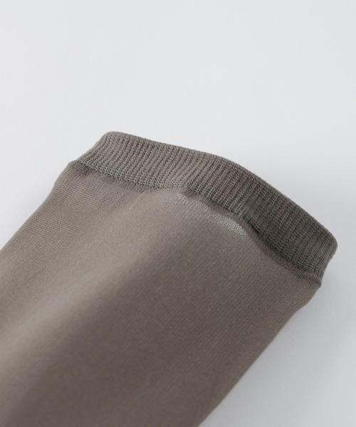 BABYLONE（バビロン）の「シアーハイソックス（ソックス/靴下・レディース・ホワイト/チャコール/ブラウン・FREE）」の11枚目の写真